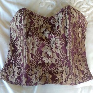 Vintage Corset Style Bustier Lace Top